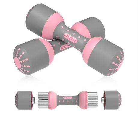 Adjustable Dumbbells Weights Weights 2.2-11LBs Set of 2 for Women