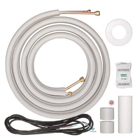 Senville 25' Line Set Extension for Ductless Air Conditioners (1/4'' and 1/2'')