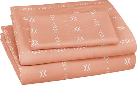 Amazon Basics Soft Microfiber Sheet Set, 4 Piece Set, Queen