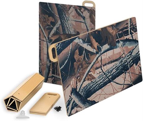 Yiwulood Foldable Wooden Art Drawing Board, 16x22, Camo