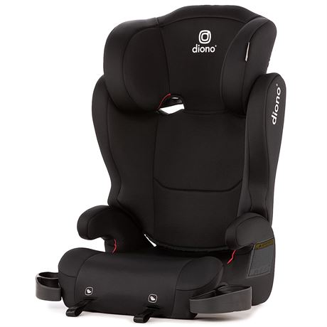 Diono Cambria Dual Latch, 2-in-1 Belt Positioning Booster Seat, Black