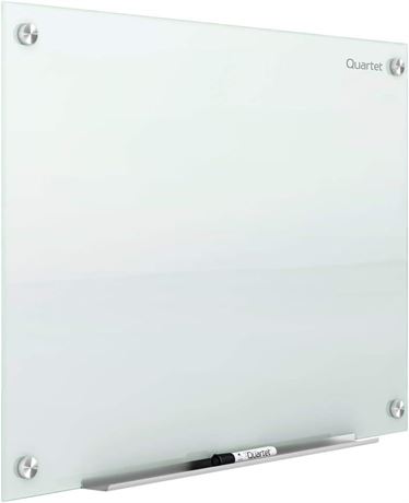 Quartet Whiteboard, Glass Dry Erase Board, Magnetic, 4' x 3'