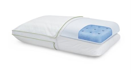 SensorPEDIC Dual Comfort Supreme Gusseted Reversible Bed Pillow King