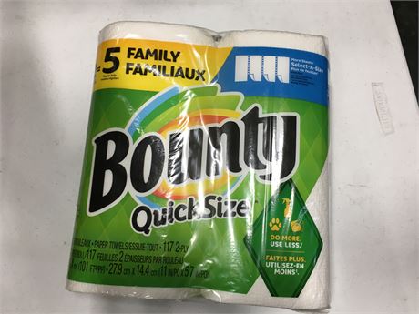 Bounty Paper Towels 6 packs Of 2