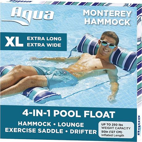 Aqua Original 4-in-1 Monterey Hammock Pool Float & Water Hammock