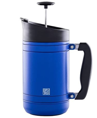 BruTrek BaseCamp Double Wall Insulated Stainless Steel Coffee Press