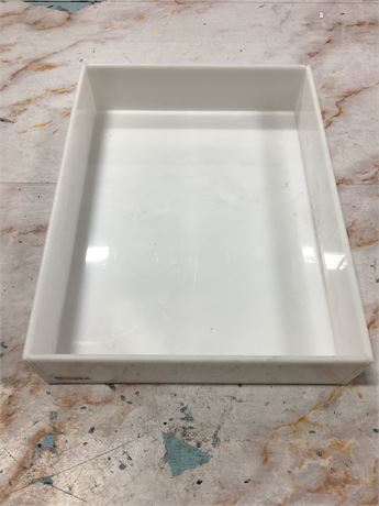 White Plastic Storage Containers for Drawer