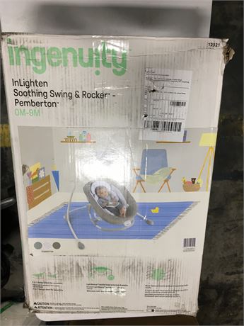 Ingenuity InLighten 2-in-1 Baby Swing & Rocker