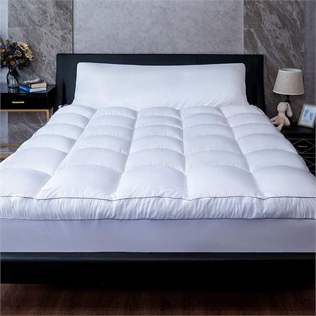 Unbranded Queen Size Mattress Topper - White