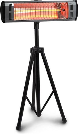 Heat Storm HS-1500-TT Infrared, 7 ft Cord, Tripod, Heater, Black