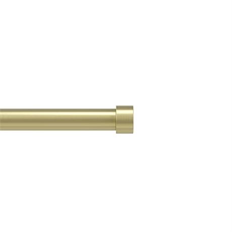 Umbra Curtain Rod, Matching Finials, Brackets & Hardware, 36 to 66-Inches, Brass