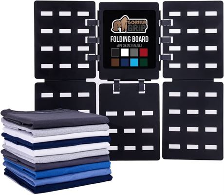 Gorilla Grip Shirt Folding Board Easy Fast T-Shirt and Clothes Folder