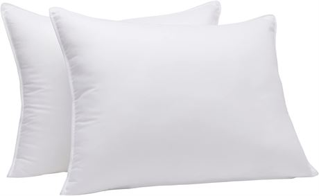 Amazon Basics Down-Alternative Pillows, 20 x 36 inches, 2-Pack