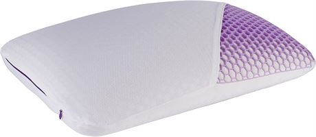 Purple Harmony Pillow for Sleeping Supportive Elastic Grid Hex