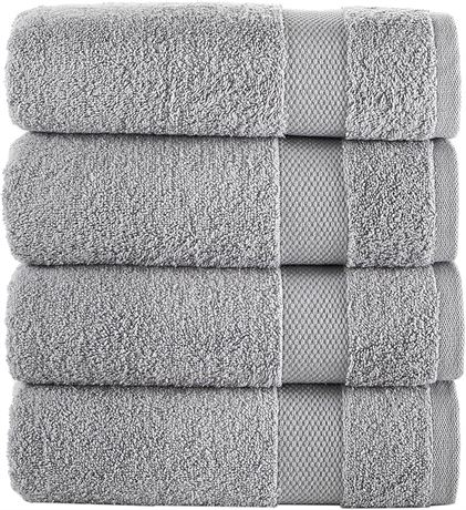 ceoberry Cotton Bath Towels Set of 4 - Turkish Hand Towels