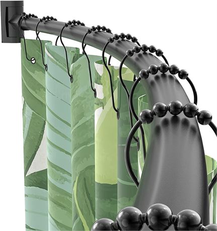 PrettyHome Adjustable Arched Curved Shower Curtain Rod