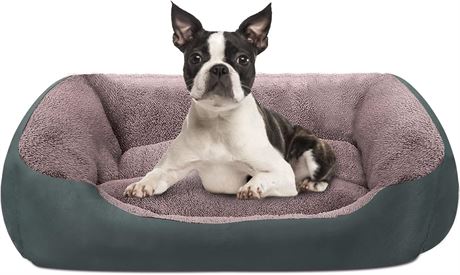 Dog Beds Dog Bed for Large Dogs (27"x21") - Grey/Brown