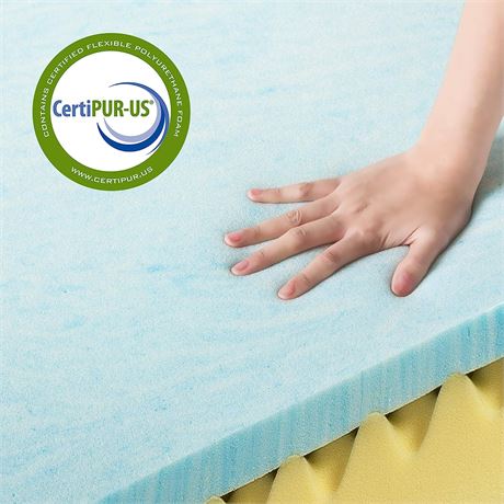 ZINUS 5 Inch Youth Memory Foam Mattress Topper - Narrow Twin