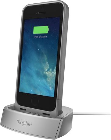 mophie 2305 Juice Pack Dock for iPhone 5/5s/SE - Silver