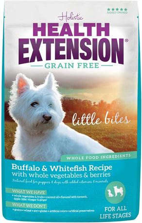 Health Extension Little Bites Dry Dog Food, Suitable for Puppies (10Lb)