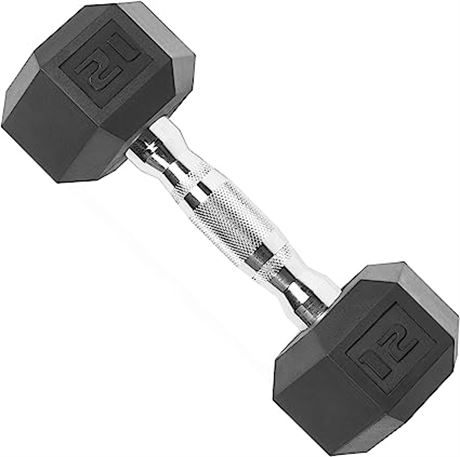 CAP Barbell Coated Dumbbell Weight, 12lb