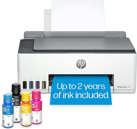 HP Smart-Tank 5101 Wireless All-in-One Ink-Tank Printer Ink Included (1F3Y0A)