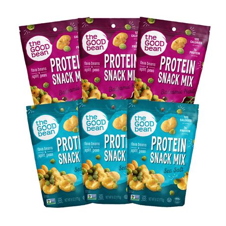 The Good Bean Protein Snack Mix - Variety Pack - (6 Pack)