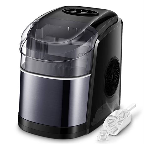 Ice Maker Countertop Machine with Self-Cleaning Function_26LBS