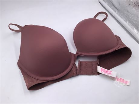 Victoria's Secret Push-Up, 32D, Redwood - Wired Bra