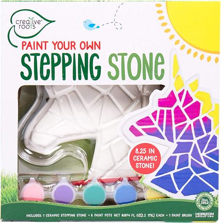 Unicorn Stepping Stone, Includes 7-Inch Ceramic Stone