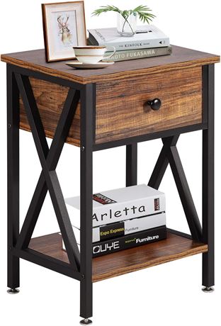 Nightstands X-Design Side End Table Night Stand Storage