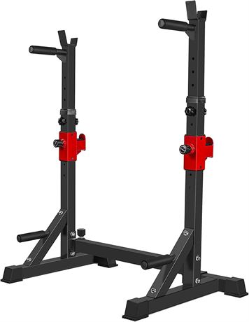 AKYEN Adjustable Squat Rack Stand, Barbell Rack, Dip Bar Station