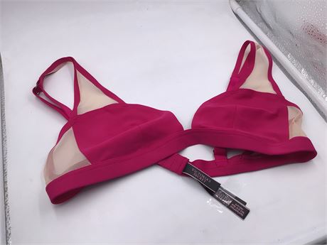 Victoria's Secret Chest-Support, Small, Fucshia/Mesh - Wireless Bra