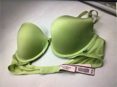 Victoria's Secret Push-Up, 34C, Lime Green - Wired Bra