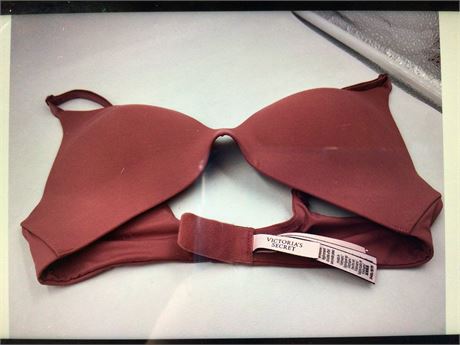 Victoria's Secret Push-Up, 34B, Burgundy - Wireless Bra