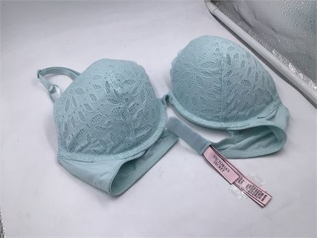 Victoria's Secret Push-Up, 34C, Mint Green/Lace - Wired Bra