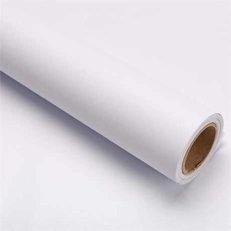 White Self Adhesive Wallpaper Peel and Stick Film White Contact Paper