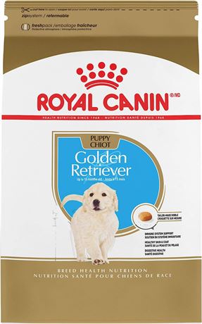 Royal Canin Breed Health Nutrition Golden Retriever Puppy Dry Dog Food, 30 lb