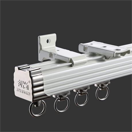 Curtain Single Tracks Ceiling or Wall Mounting Heavy-Duty Curtain Rails