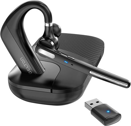 Ultralight Bluetooth Headset with Noise Cancelling Microphone