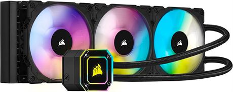 Corsair iCUE H150i Elite Capellix Liquid CPU Cooler, RGB Pump + Fans, 360mm