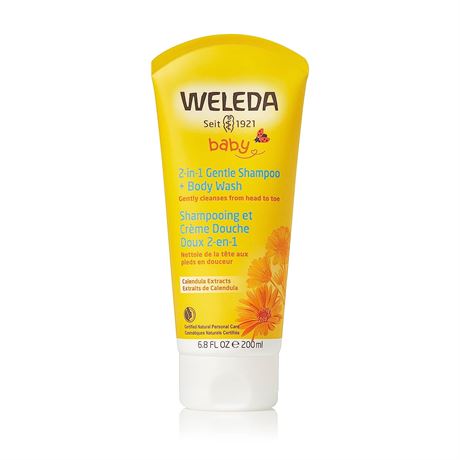 Weleda Baby Gentle 2-in-1 Shampoo & Body Wash - 6.8 Fl oz - Calendula Extract