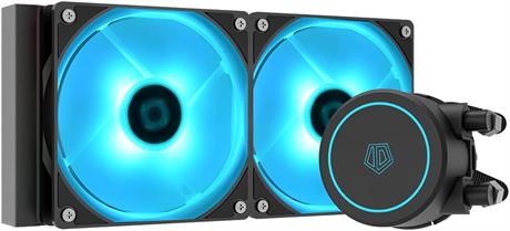 ID-COOLING AURAFLOW X 240 CPU Water Cooler RGB CPU Liquid Cooler 240mm AIO