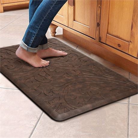 KMAT Anti-Fatigue Kitchen Mat - 17" x 28" - Grey