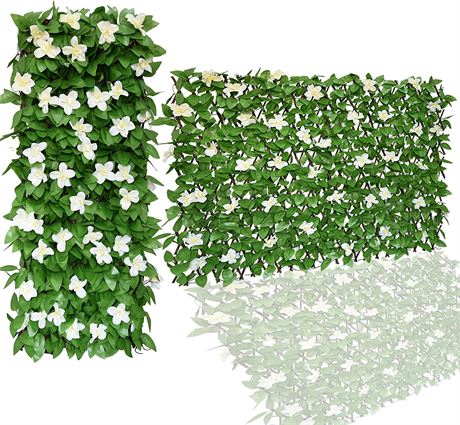 Expandable Faux Ivy Fence,Artificial Privacy Screen Decor