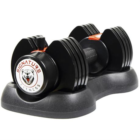 Signature Fitness QuickLock 25Lb Adjustable Dumbbell