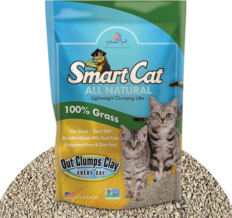 SmartCat All Natural Clumping Cat Litter, 20 Pound (1 pack)