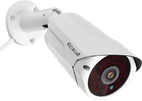 JideTech 5MP POE Outdoor IP Security Camera, 65ft IR Motion Detection