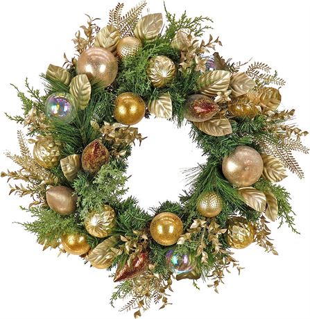 HGTV Home Collection 28-Inch Unlit Artificial Christmas Wreath