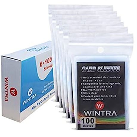 Ultra Clear Penny Card Sleeves, Baseball/Trading,600Ct